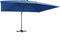vidaXL - Zweefparasol - met - LED - en - aluminium - paal - 400x300 - cm - azuurblauw
