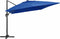 vidaXL - Zweefparasol - met - LED - en - aluminium - paal - 400x300 - cm - azuurblauw