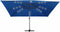 vidaXL - Zweefparasol - met - LED - en - aluminium - paal - 400x300 - cm - azuurblauw