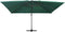 vidaXL - Zweefparasol - met - LED - en - aluminium - paal - 400x300 - cm - groen