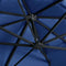 vidaXL - Zweefparasol - met - LED - en - aluminium - paal - 400x300 - cm - azuurblauw