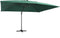 vidaXL - Zweefparasol - met - LED - en - stalen - paal - 250x250 - cm - antracietkleurig