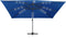 vidaXL - Zweefparasol - met - LED - en - stalen - paal - 250x250 - cm - azuurblauw