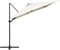 vidaXL - Zweefparasol - met - LED - en - stalen - paal - 250x250 - cm - zandkleurig