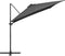 vidaXL - Zweefparasol - met - LED - en - stalen - paal - 250x250 - cm - antracietkleurig