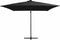 vidaXL - Zweefparasol - met - LED - en - stalen - paal - 250x250 - cm - zwart