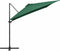 vidaXL - Zweefparasol - met - LED - en - stalen - paal - 250x250 - cm - groen