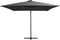 vidaXL - Zweefparasol - met - LED - en - stalen - paal - 250x250 - cm - antracietkleurig