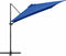 vidaXL - Zweefparasol - met - LED - en - stalen - paal - 250x250 - cm - azuurblauw