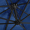 vidaXL - Zweefparasol - met - LED - en - stalen - paal - 250x250 - cm - azuurblauw