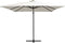 vidaXL - Zweefparasol - met - LED - en - stalen - paal - 250x250 - cm - zandkleurig