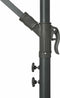 vidaXL - Zweefparasol - met - LED - en - stalen - paal - 300 - cm - azuurblauw