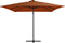 vidaXL - Zweefparasol - met - LED-verlichting - 250x250 - cm - terracottakleurig