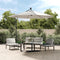 vidaXL - Zweefparasol - met - LED-verlichting - en - metalen - paal - 300 - cm - zand