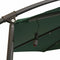 vidaXL - Zweefparasol - met - LED-verlichting - en - metalen - paal - 300 - cm - groen