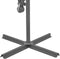vidaXL - Zweefparasol - met - LED-verlichting - en - metalen - paal - 300 - cm - zand