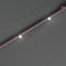vidaXL - Zweefparasol - met - LED-verlichting - en - metalen - paal - 300 - cm - groen
