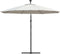 vidaXL - Zweefparasol - met - LED-verlichting - en - metalen - paal - 300 - cm - zand