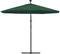 vidaXL - Zweefparasol - met - LED-verlichting - en - metalen - paal - 300 - cm - groen