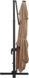 vidaXL-Zweefparasol-met-LED-verlichting-en-paal-400x300-cm-taupe