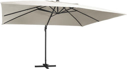 vidaXL-Zweefparasol-met-LED-verlichting-en-paal-400x300-cm-zandkleurig
