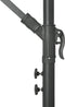 vidaXL - Zweefparasol - met - LED-verlichting - en - stalen - paal - terracottakleur