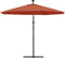 vidaXL - Zweefparasol - met - LED-verlichting - en - stalen - paal - terracottakleur