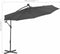 vidaXL - Zweefparasol - met - LED-verlichting - stalen - paal - 300 - cm - antraciet