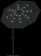 vidaXL - Zweefparasol - met - LED-verlichting - stalen - paal - 300 - cm - antraciet