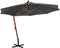 vidaXL - Zweefparasol - met - paal - 3,5x2,9 - m - massief - vurenhout - antraciet