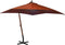 vidaXL - Zweefparasol - met - paal - 3,5x2,9 - m - massief - vurenhout - antraciet