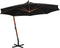vidaXL - Zweefparasol - met - paal - 3x3 - m - massief - vurenhout - azuurblauw