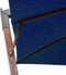 vidaXL - Zweefparasol - met - paal - 3x3 - m - massief - vurenhout - azuurblauw