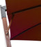 vidaXL - Zweefparasol - met - paal - 3x3 - m - massief - vurenhout - terracottakleurig