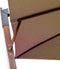 vidaXL - Zweefparasol - met - paal - 3x3 - m - massief - vurenhout - taupe