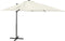 vidaXL - Zweefparasol - met - paal - en - LED-verlichting - 250 - cm - groen