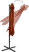 vidaXL - Zweefparasol - met - paal - en - LED-verlichting - 250 - cm - terracottakleur