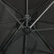 vidaXL - Zweefparasol - met - paal - en - LED-verlichting - 250 - cm - antracietkleur