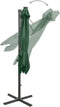 vidaXL - Zweefparasol - met - paal - en - LED-verlichting - 250 - cm - groen