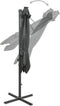 vidaXL - Zweefparasol - met - paal - en - LED-verlichting - 250 - cm - antracietkleur