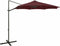 vidaXL - Zweefparasol - met - paal - en - LED-verlichting - 300 - cm - bordeauxrood