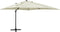 vidaXL - Zweefparasol - met - paal - en - LED-verlichting - 300 - cm - groen