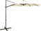 vidaXL - Zweefparasol - met - paal - en - LED-verlichting - 300 - cm - taupe