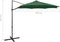 vidaXL - Zweefparasol - met - paal - en - LED-verlichting - 300 - cm - groen