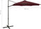 vidaXL - Zweefparasol - met - paal - en - LED-verlichting - 300 - cm - bordeauxrood
