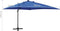vidaXL - Zweefparasol - met - paal - en - LED-verlichting - 300 - cm - azuurblauw