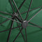 vidaXL - Zweefparasol - met - paal - en - LED-verlichting - 300 - cm - groen