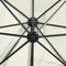 vidaXL - Zweefparasol - met - paal - en - LED-verlichting - 300 - cm - zandkleurig