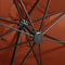 vidaXL - Zweefparasol - met - paal - en - LED-verlichting - 300 - cm - terracottakleur