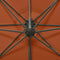 vidaXL - Zweefparasol - met - paal - en - LED-verlichting - 300 - cm - terracottakleur
